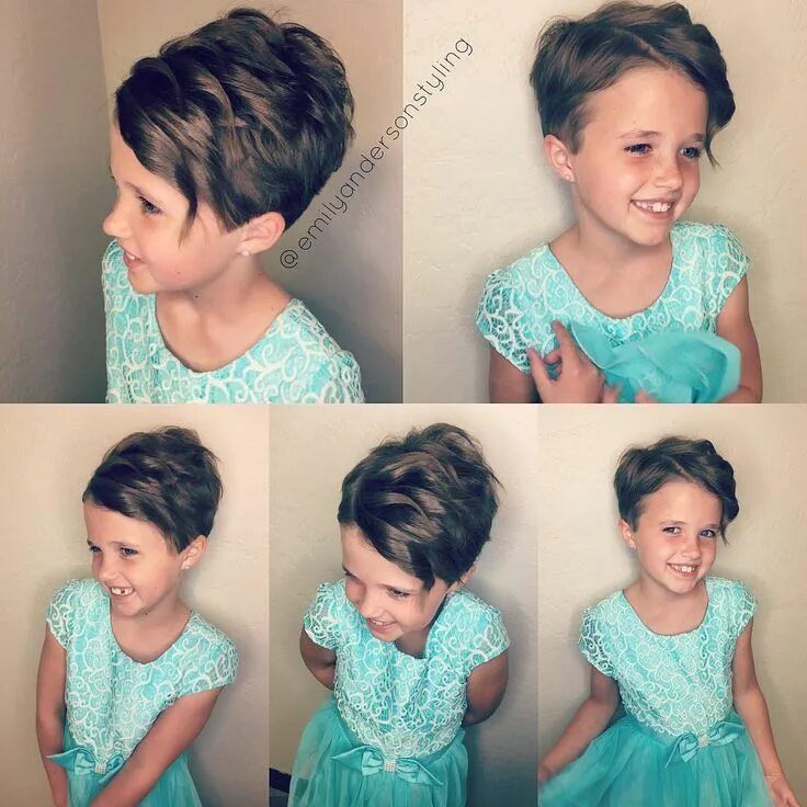 Прическа девочке короткая стрижка Pin by Rebecca J on Hair Little girl hairstyles, Girl hairstyles, Girl haircuts