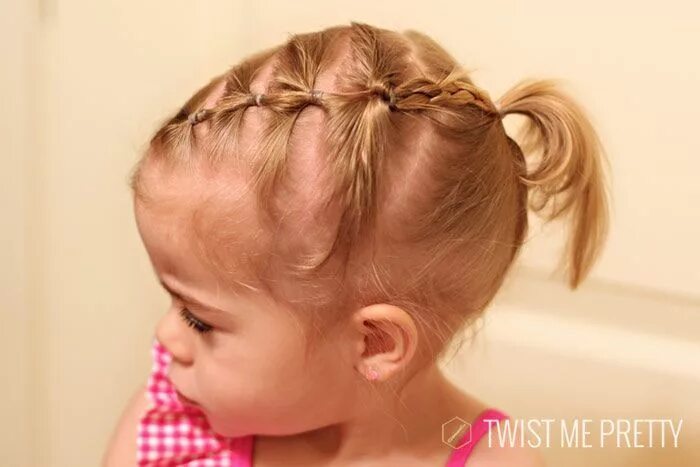 Прическа девочке на жидкие короткие волосы Hairstyles for the wispy haired toddler Twist Me Pretty Toddler hairstyles girl,