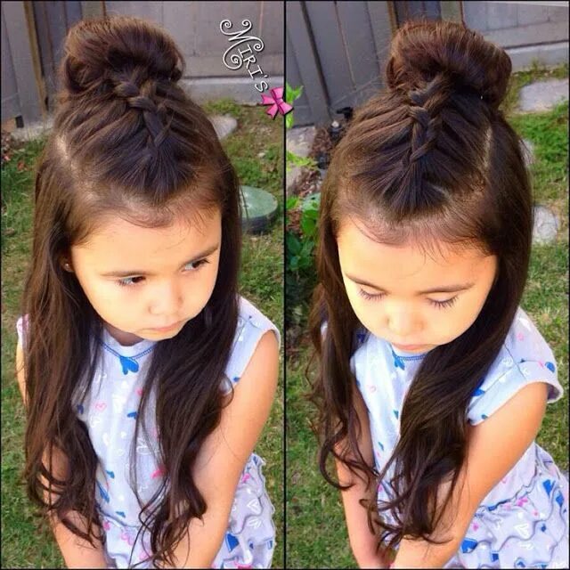 Прическа девочке распущен 16 Easy Hairstyles for Girls Girl hair dos, Baby hairstyles, Kids hairstyles