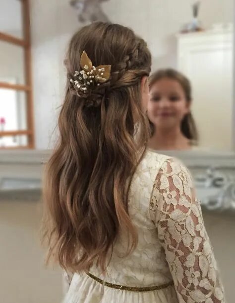 Прическа девочке распущен 10 популярных идей на тему "flowergirl updo hairstyle" для вдохновения