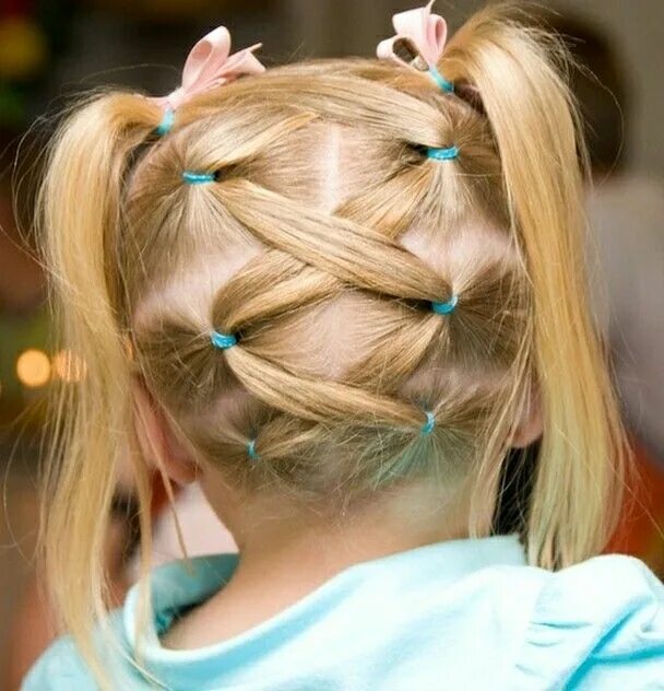 Прическа девочке с резинками на волосах Pin by Crystal Rongey on hair ideas Girl hair dos, Hair today, Kids hairstyles