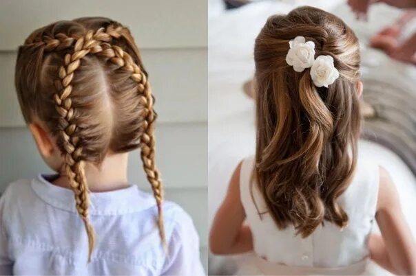 Прическа девочке в школу на длинные волосы Hairstyles for princesses on medium hair ПОДЕЛКИ и РИСОВАНИЕ ВКонтакте