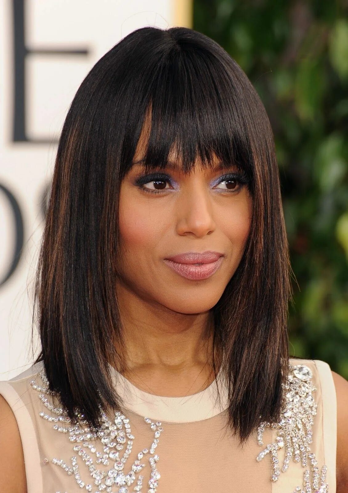 Прическа длинное каре с челкой фото alesha dixon bob - Google Search Lob haircut with bangs, Hairstyles with bangs, 