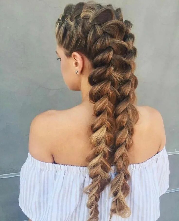 Прическа длинные косички 60 Easy, Quick Hairstyles You Can Do in Five Minute Flat Long hair styles, Braid