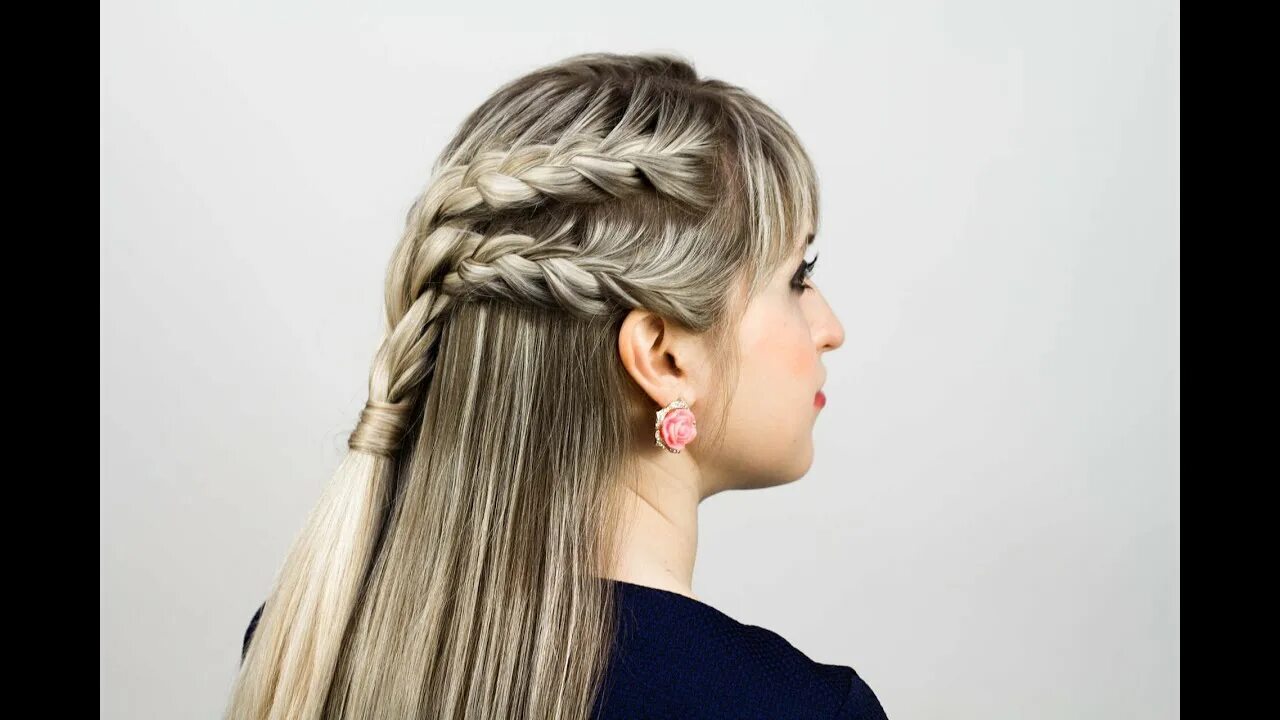 Прическа длинные косички Косички на длинные волосы. Braids For Long Hair - YouTube