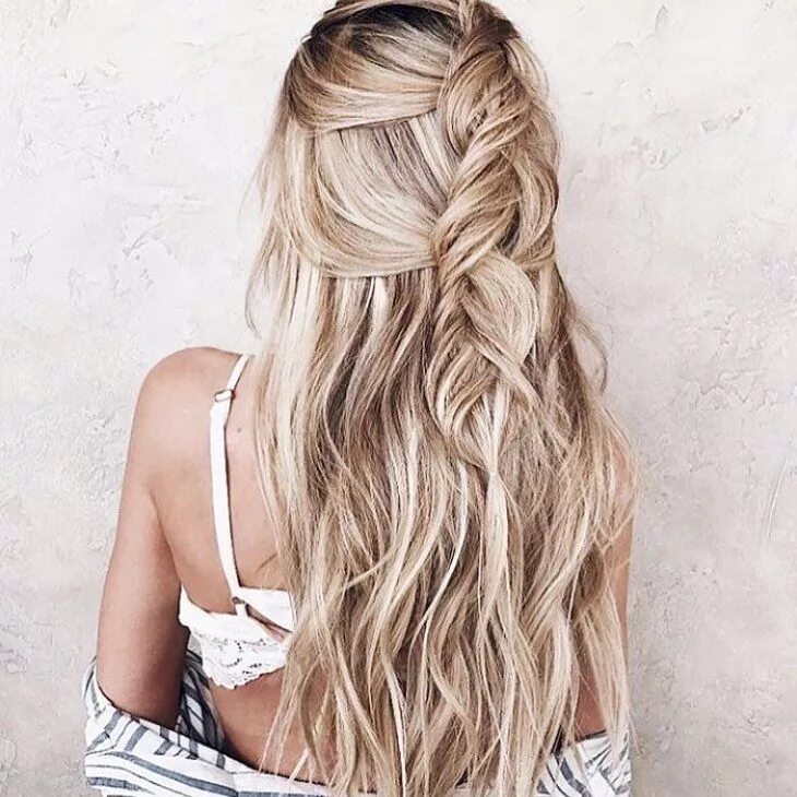 Прическа длинные светлые волосы Braided Hairstyles for Serious Summer Vibes Fine hair bangs, Medium hair styles,