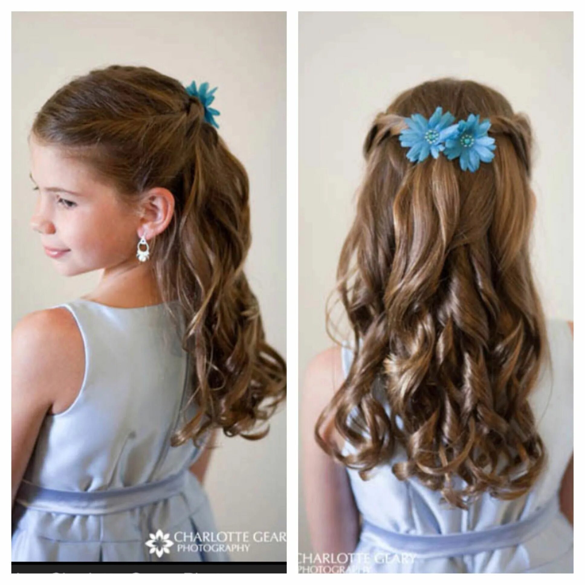 Прическа длинные волосы детский праздник Hair do for the flower girls Junior bridesmaid hair, Flower girl hairstyles, Gir