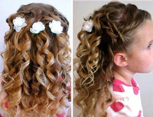 Прическа длинные волосы детский выпускной Pin by La Cucina di Elsa on Comunione Long hair styles, Kids hairstyles, Baby ha