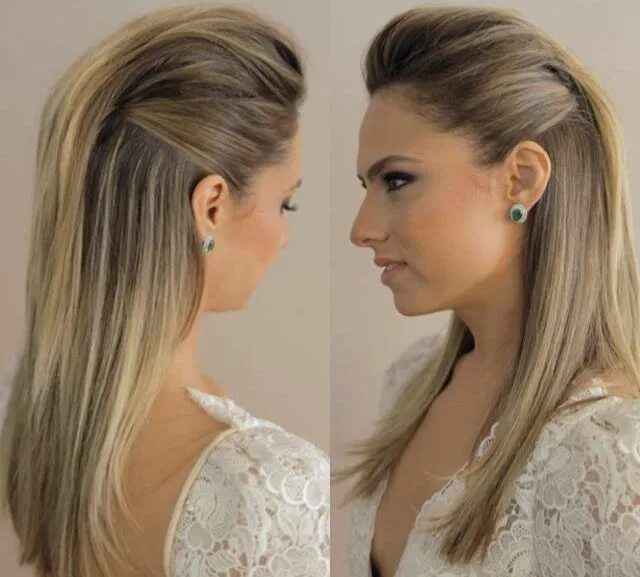 Прическа длинные волосы назад Cabelo moicano Peinados hair styles, Short hair styles, Elegant hairstyles