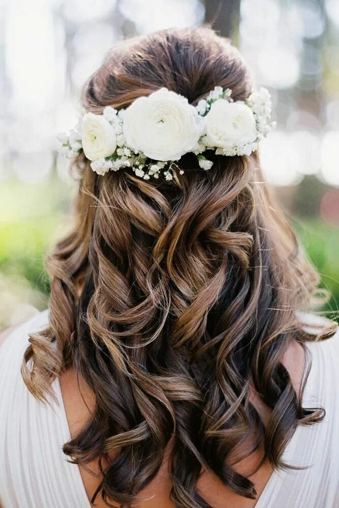 Прическа длинные волосы с цветами Wedding Hairstyles With Flowers 30+ Looks & Expert Tips Wedding hair clips, Long