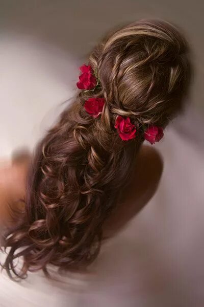 Прическа длинные волосы с цветами 10 популярных идей на тему "quince hairstyles with roses" для вдохновения