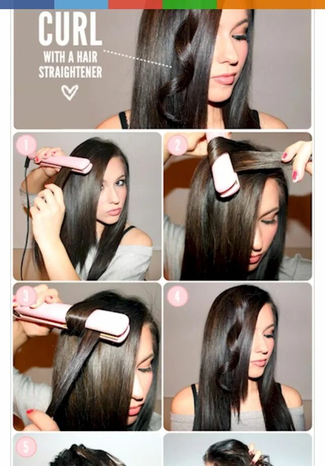 Прическа длинные волосы утюжком Pin by Lauren Somma on Hairstyles/Colors How to curl your hair, Hair hacks, Long