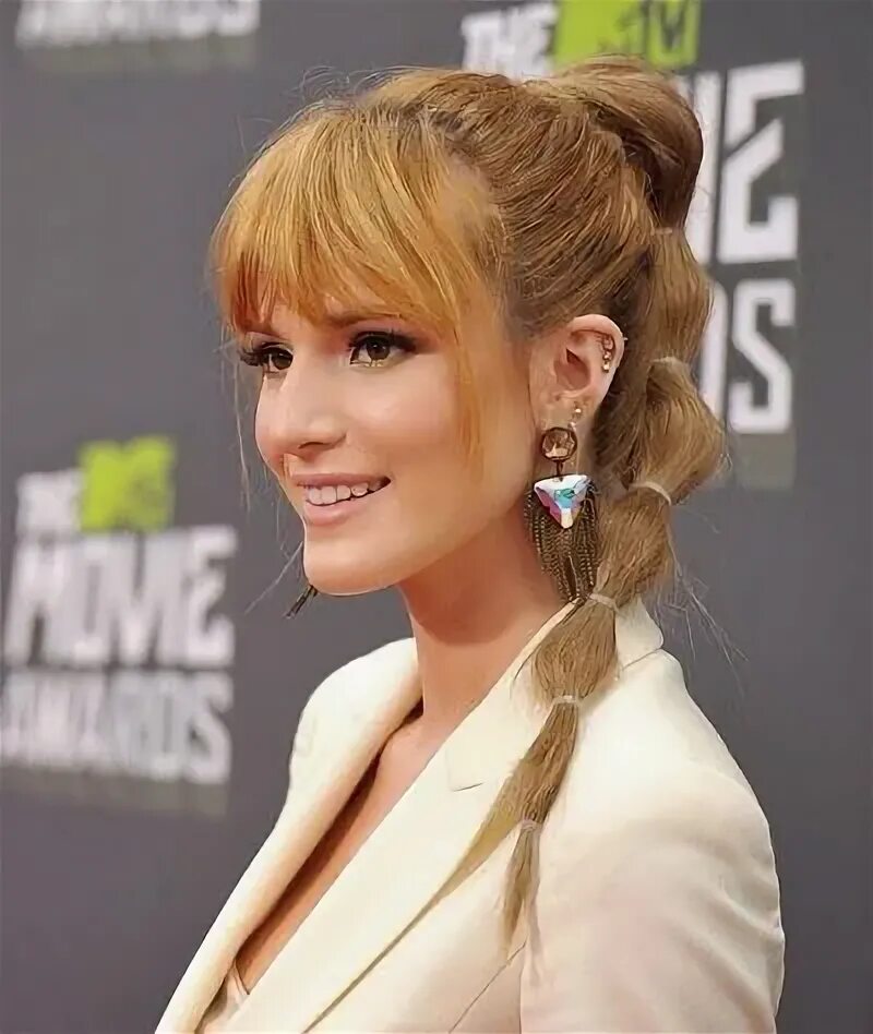 Прическа длинный хвост с челкой Bella Thorne Cascade Ponytail Hair styles, Cute ponytail hairstyles, Ponytail ha