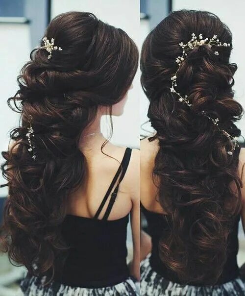 Wedding prom hairstyles for long hair tutorial. Bridal updo. - YouTube