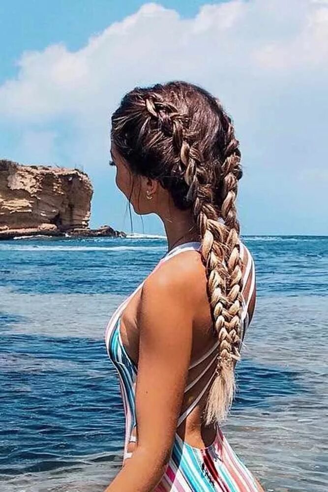 Прическа для бассейна на длинные 48 Easy Braided Hairstyles: Glorious Long Hair Ideas Trecce capelli, Trecce cape