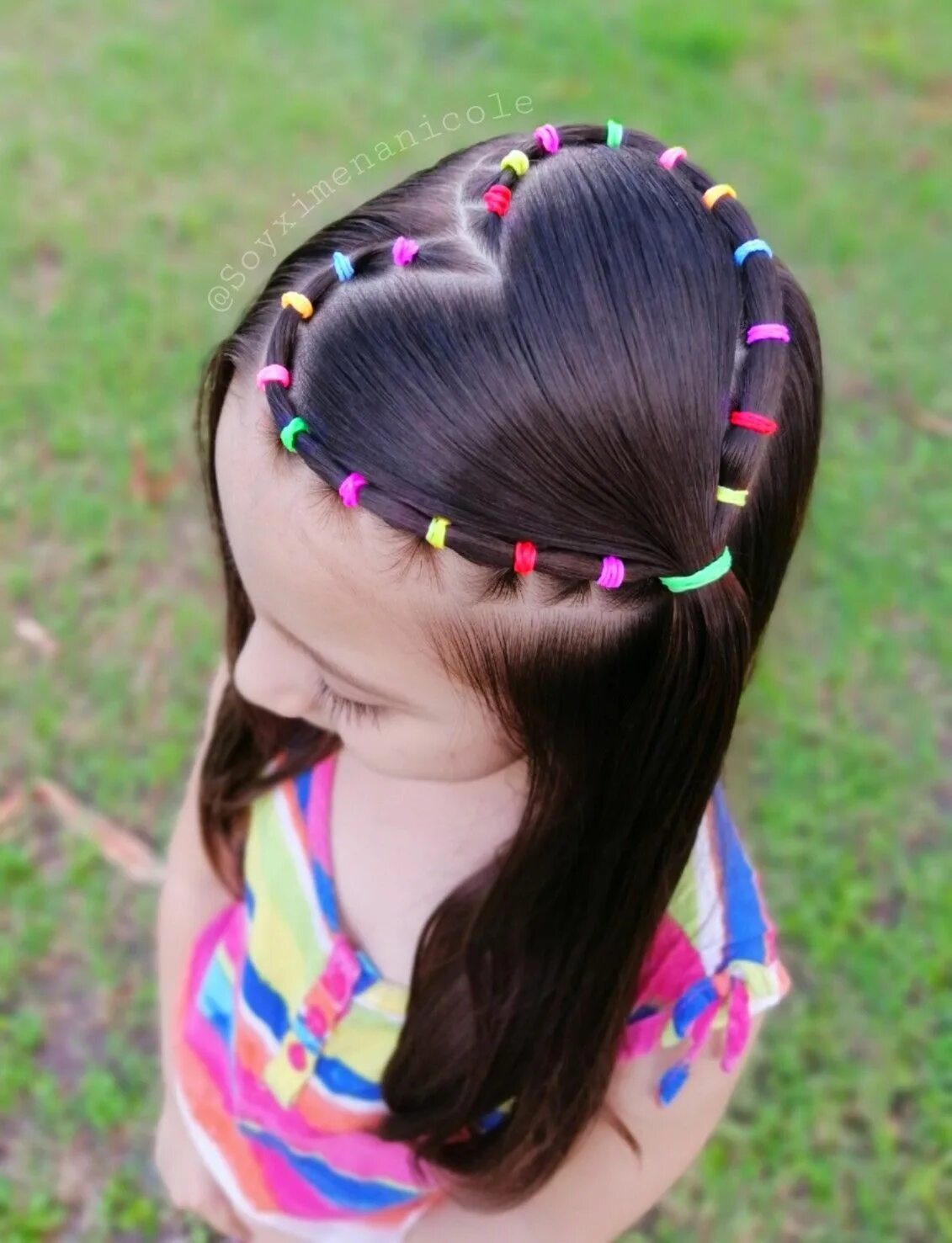 Прическа для детей девочек 2 года Stylish trendy rubber band hairstyle ideas for long hairs Girly hairstyles, Rubb