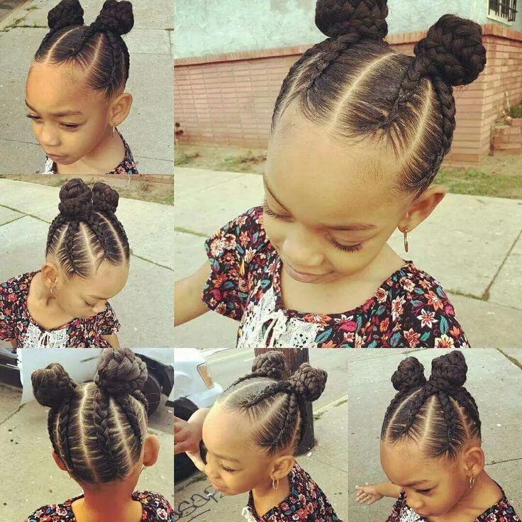 Прическа для девочек шишечки When Goo Goo get some Hair Lil girl hairstyles, Kids hairstyles, Baby hairstyles