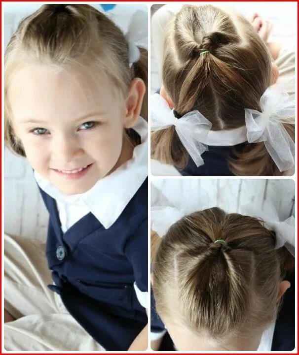 Прическа для девочки 1 класс Pin on Cute Hairstyles