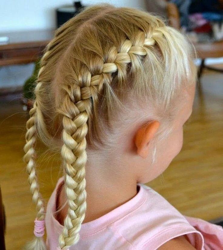 Прическа для девочки две косички спереди Pin on Braids Hairstyles