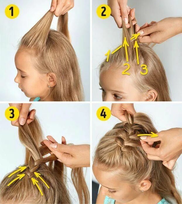 Прическа для девочки на быструю руку Cute And Easy Hairstyles For Kids Summer Hairstyles For Little Girls Little Girl