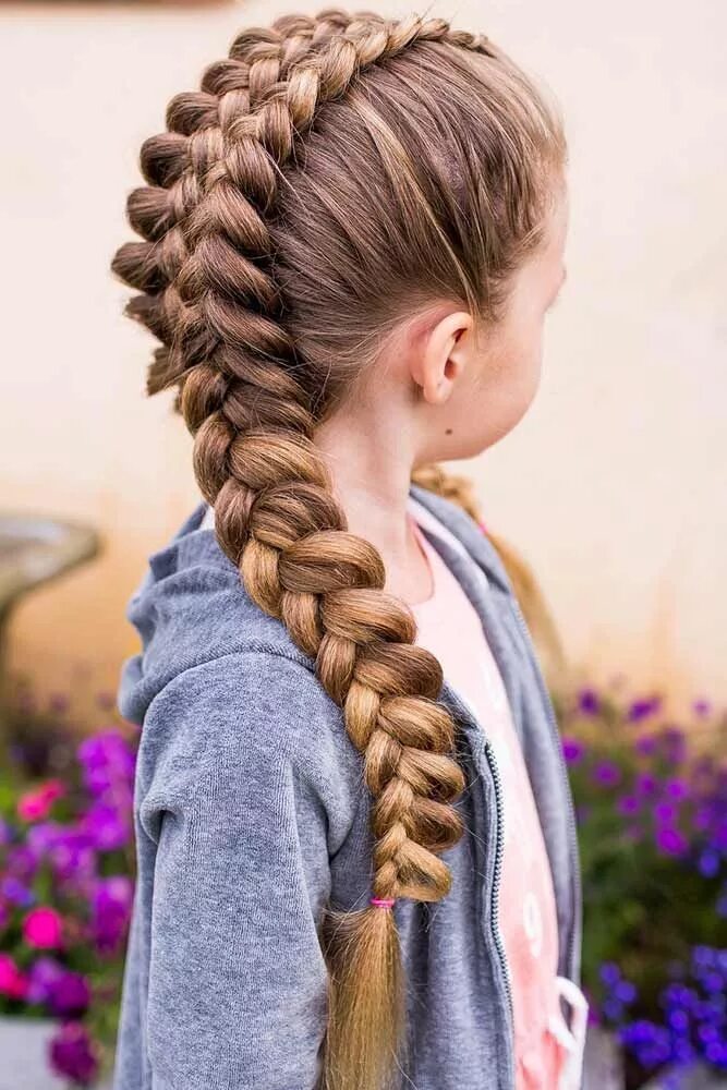 Прическа для девочки на длинные косы Pin on Braids