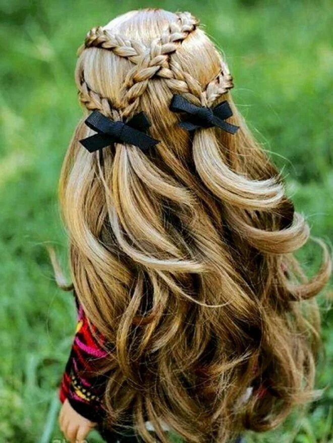 Прическа для девочки на длинные волосы распущенные Pin on Hairstyles Прически