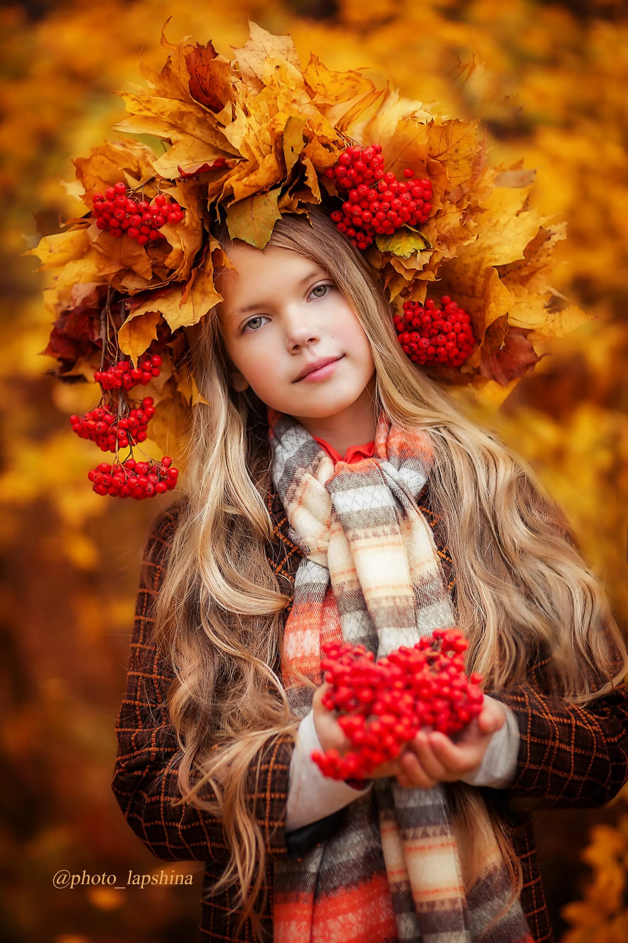 Прическа для девочки на осеннюю фотосессию Теплая осень. Фотограф - Ирина Лапшина Осенние портреты, Осенние фотосессии, Осе