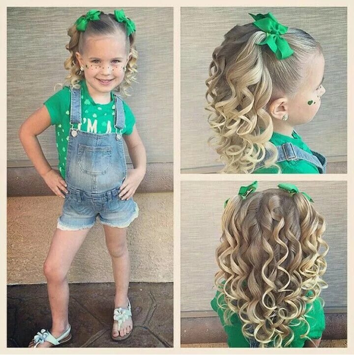 Прическа для девочки на средние волосы завиваются Pin by Lilly on princess hairstyles Hair styles, Little girl hairstyles, Girl ha