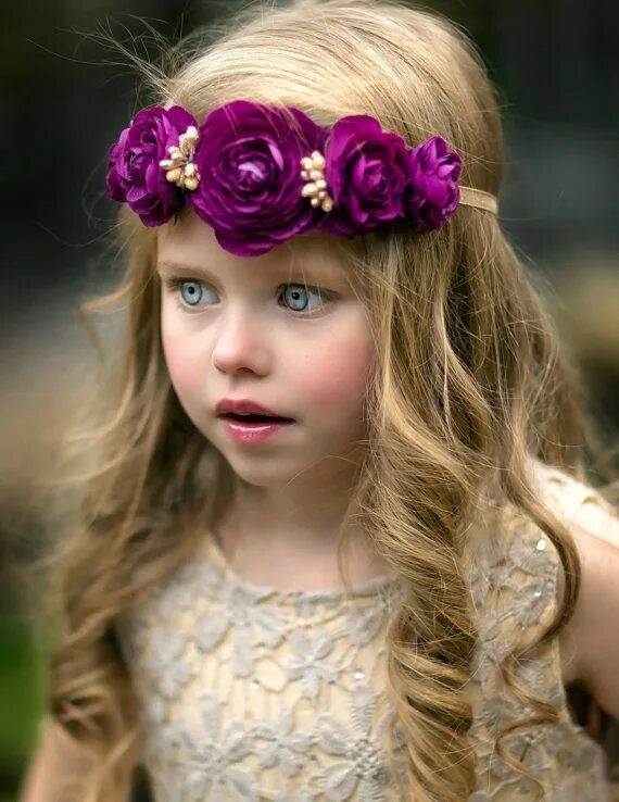 Прическа для девочки с ободком Purple Flower Crown Boho Flower Crown by RavenBoutiqueLLC Boho flower crown, Flo