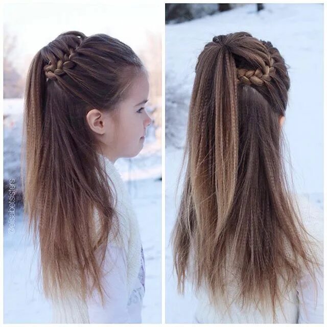 Прическа для девочки с распущенными волосами Best Hairstyles for kids