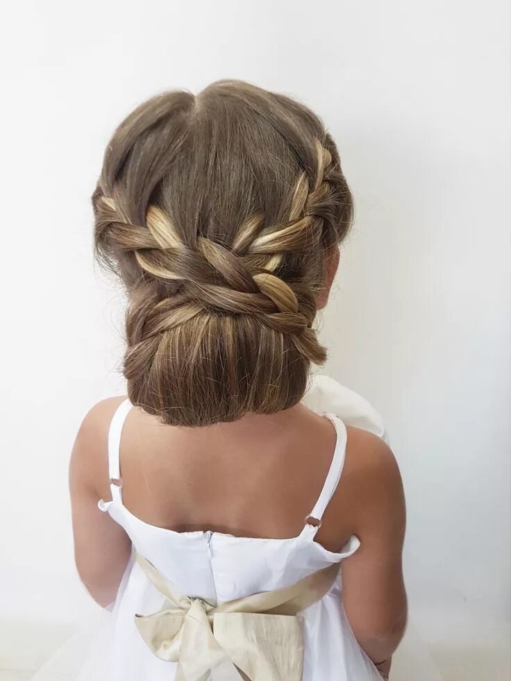 Прическа для девочки убранные волосы #YiotaArtOfHair# yiotaartofhair# hair #flowergirl# hairstyle# kidshairstyle# kid