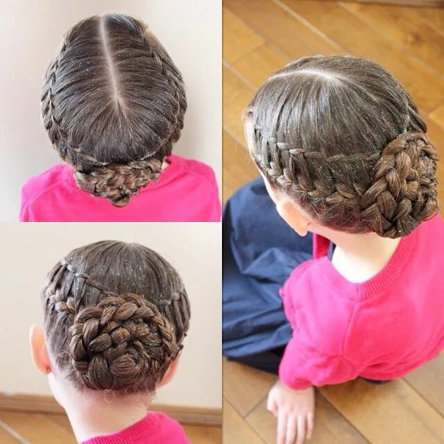 Прическа для девочки в бассейн под шапочку 2 waterfall twists into 2 French braids into a braided bun. Hair styles, Competi