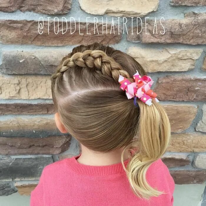 Прическа для девочки в сад 63 детские прически на выпускной в детский сад Girls hairdos, Kids hairstyles, F