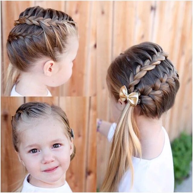 Прическа для девочки в садик на утренник Baby hairstyles, Flower girl hairstyles, Girl haircuts