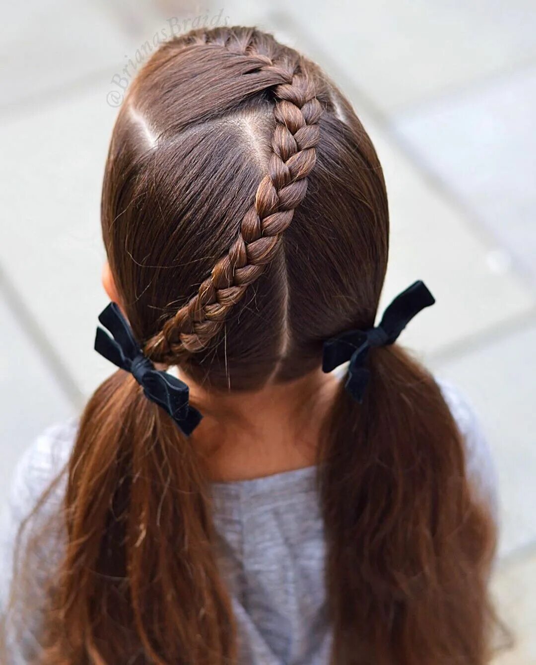 Прическа для девочки в школу на каждый Hairstyle for girls ❤ panosundaki Pin