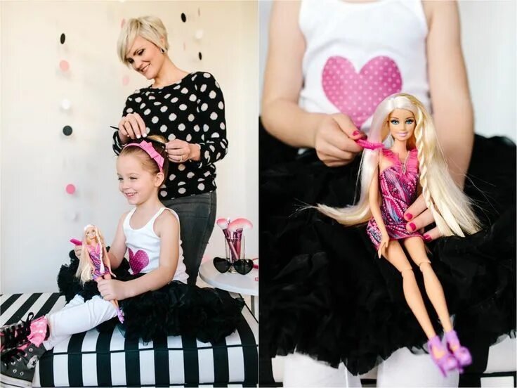 Прическа для девочки в стиле барби Barbie Birthday Party with Free Printable Barbie Designs in 2023 Barbie birthday