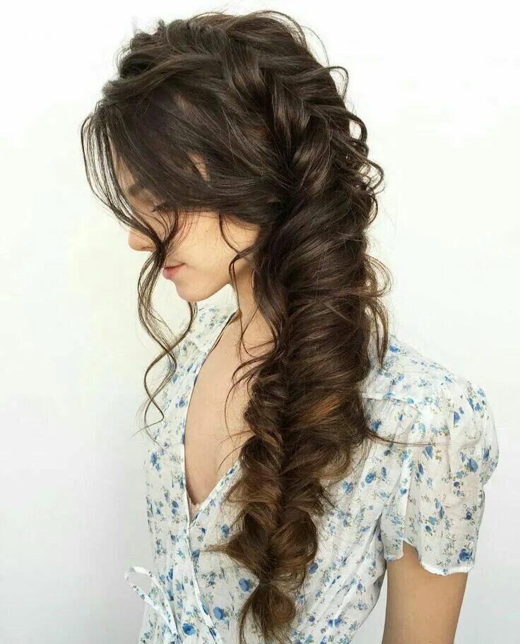 Прическа для длинных волос 7 Pin by Sangeeta on hair Long hair styles, Braids for long hair, Side braid hairs