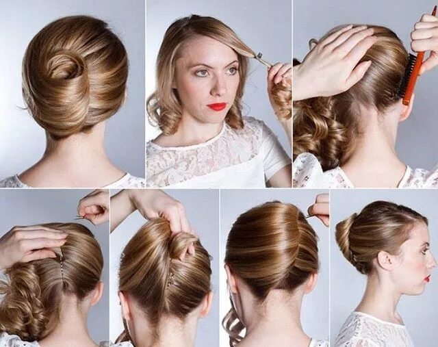 Прическа для дома на средние волосы French Hairstyle: Banana Twist - DIY - AllDayChic Diy hairstyles easy, Easy updo