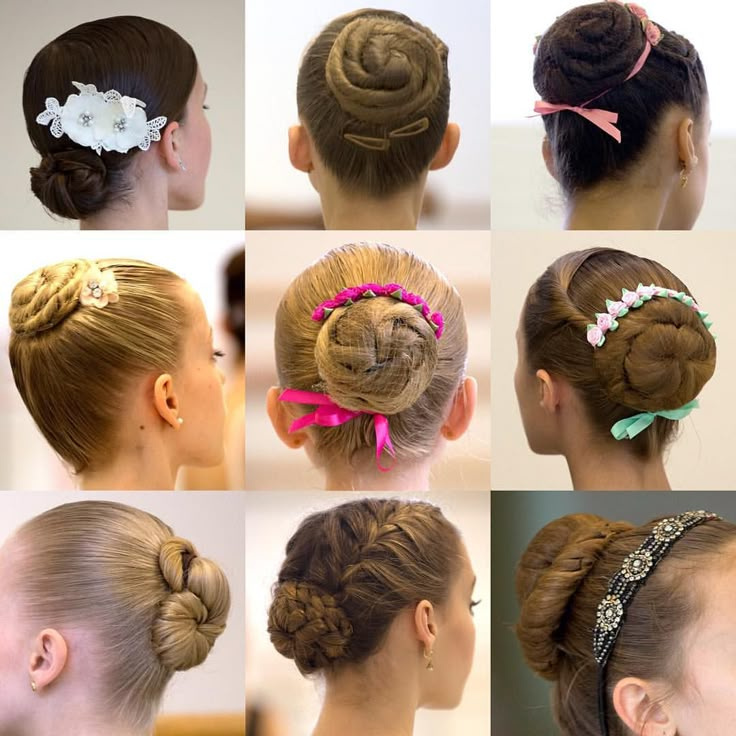 Прическа для гимнастики для девочек School of American Ballet on Instagram: "Monday Bun-day! Here’s some hairstyle i