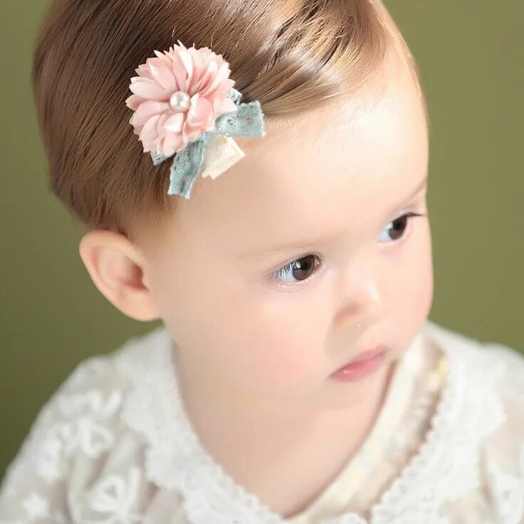 Прическа для годовалой девочки Angel neitiri New Style Korean-style CHILDREN’S Hair Accessories Flower Pearl Gi