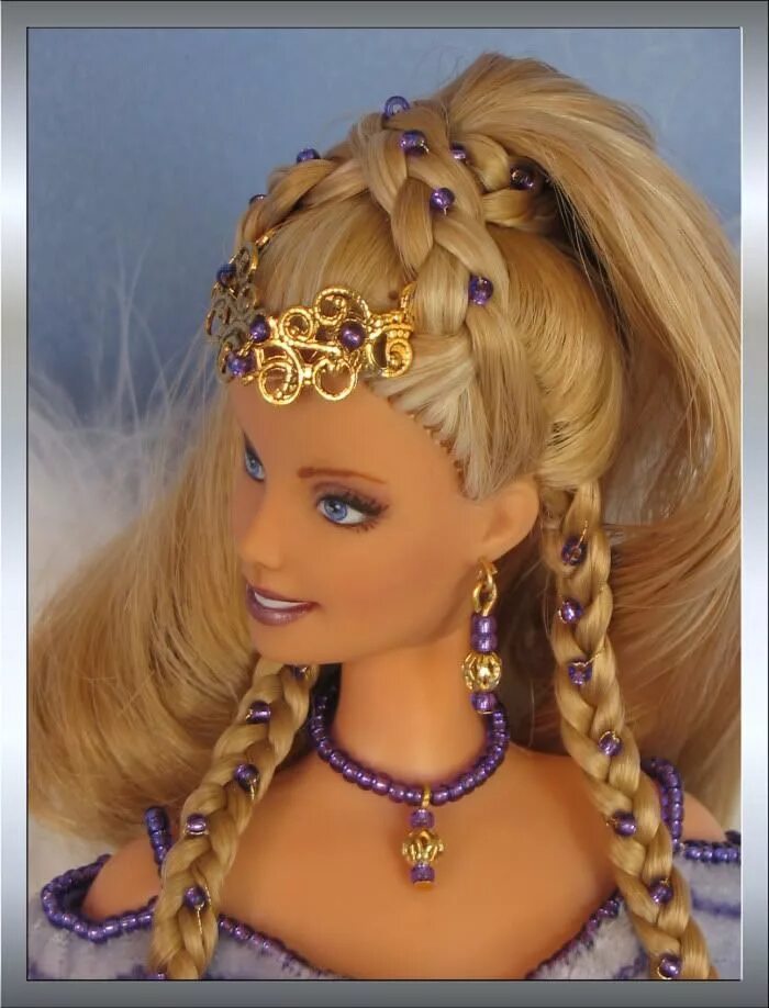 Прическа для куклы с длинными Pin by yesika baez M on Barbie and Friends Barbie doll hairstyles, Barbie hair, 