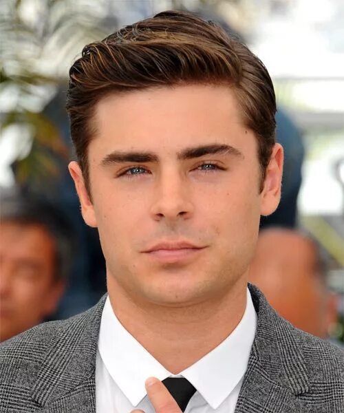 Прическа для квадратного лица мужская Zac Efron Short Straight Brunette Hairstyle Mens hairstyles short, Cool short ha