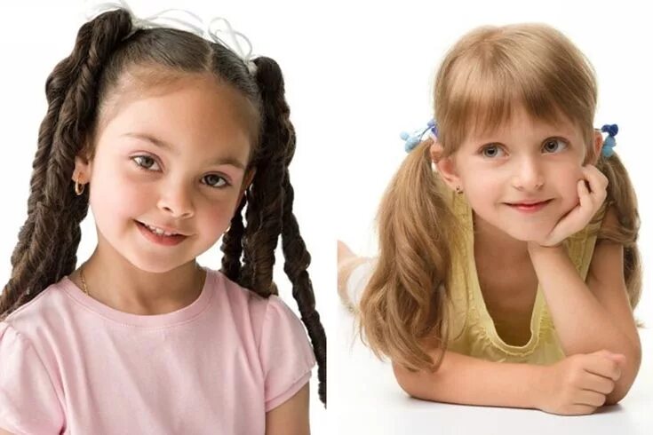 Прическа для лопоухой девочки Pin di Children's Hairstyles