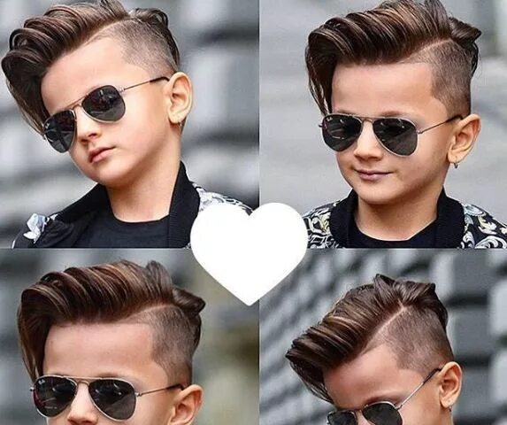 Прическа для мальчика 11 лет крутые модный Long Side Swept Hair With High Fade Kids hair cuts, Boys haircuts, Hair cuts