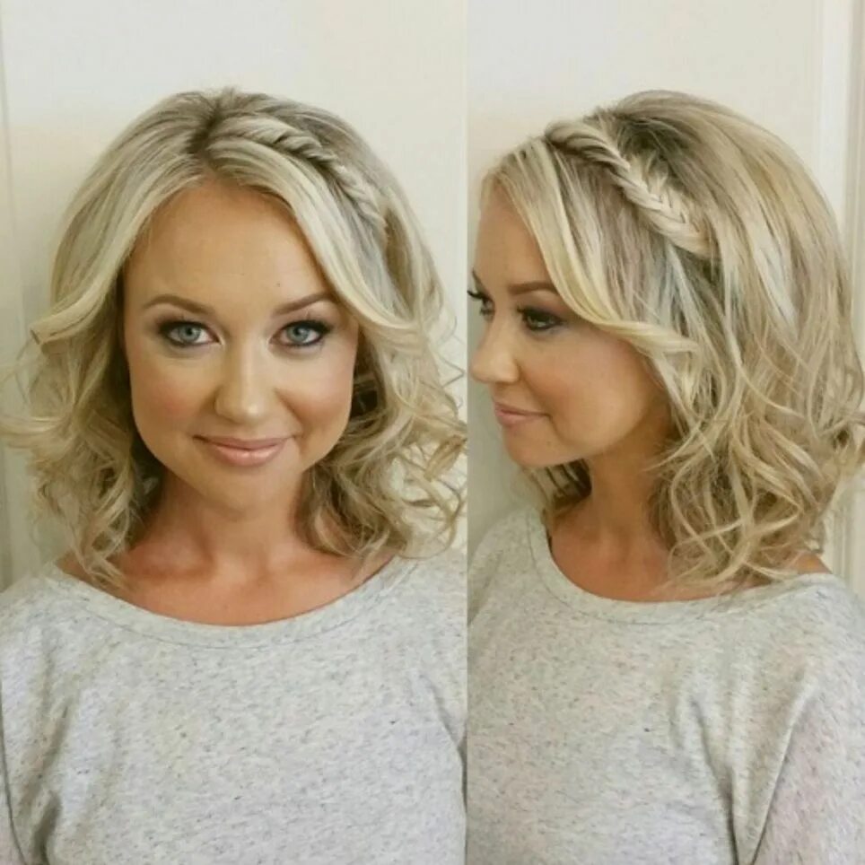 Прическа для мамы фото Long Wavy Bob With A Side Braid Square face hairstyles, Hairstyles haircuts, Wav