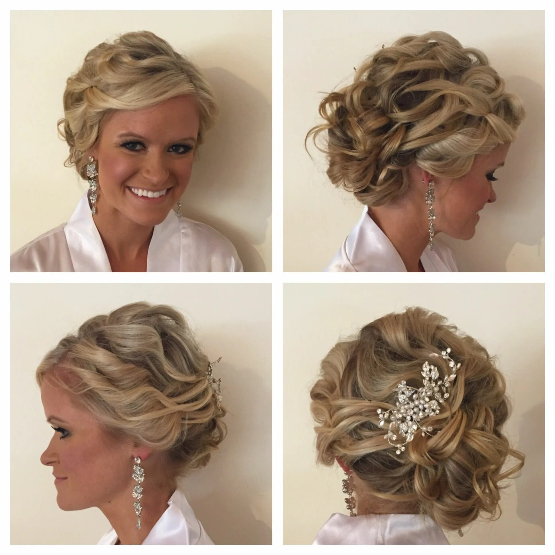 Прическа для мамы невесты на каре fROM tHE nECK uP Mother of the bride hair, Mother of the groom hairstyles, Mom h