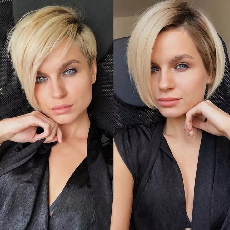 Прическа для отращивания волос для женщин Official Page Short Hair Ideas on Instagram: "❤ credits to @juliana.key More hai