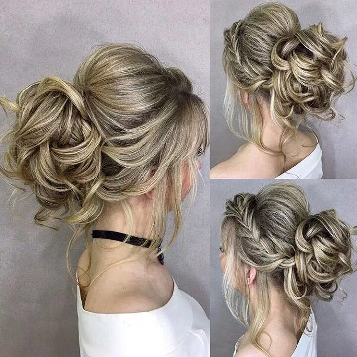 Прическа для подружки на средние волосы Elegant updo wedding hairstyle to inspire your big day look. These sophisticated