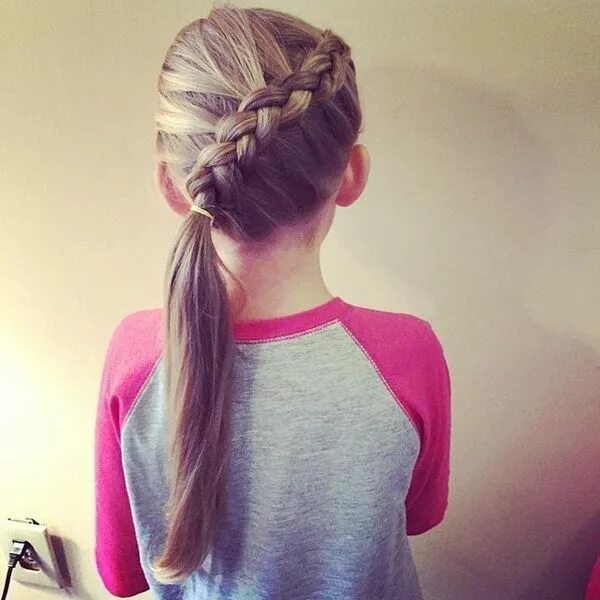 Прическа для школьницы на длинные волосы beautiful hairstyles for little girls on the occasion of the new school year (Wi