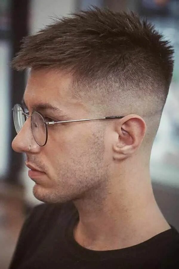 Прическа для торчащих волос Mid Fade Magic: 60+ Haircuts For Men To Stylish Swagger Mid fade haircut, Mens h